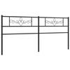 VidaXL Tête de lit métal noir 193 cm 355304