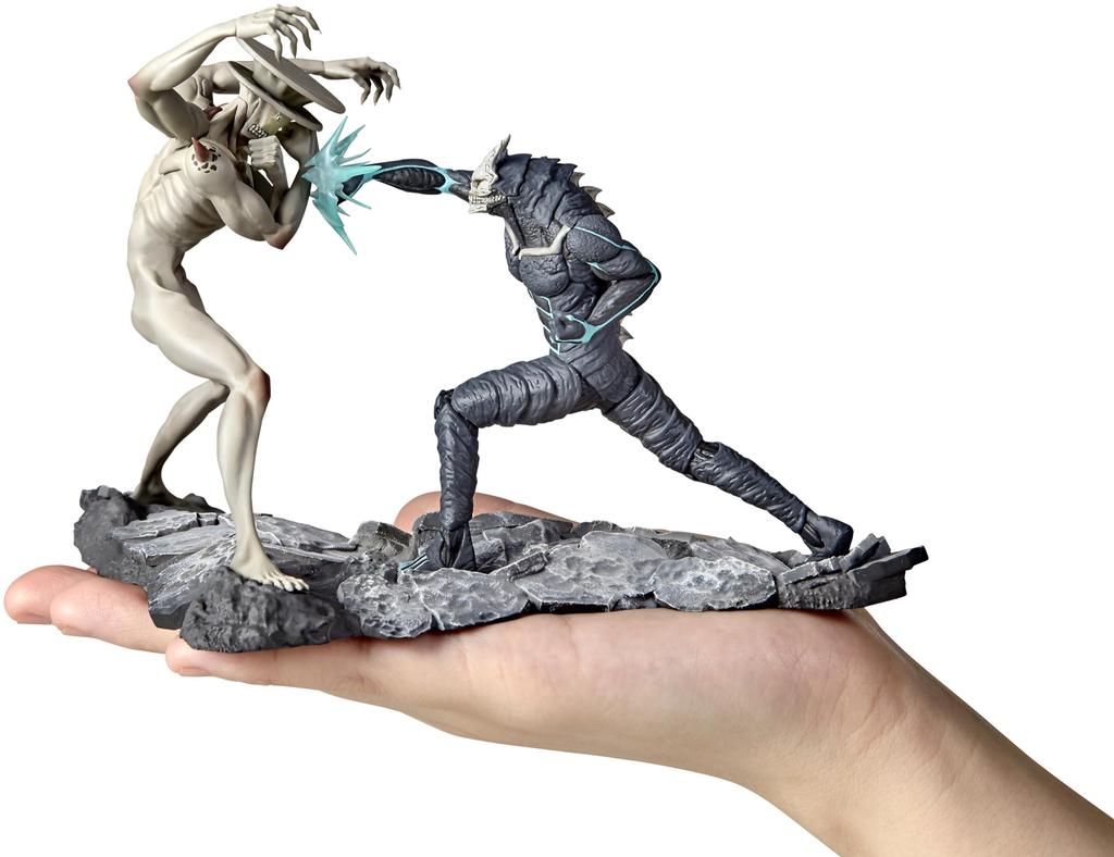 Kaiyodo Аниме "Кайдзю Но. 8" Кайдзю Но. 8 против. Кайдзю Нет. 9 ПВХ Раскрашенная Полная Фигурка Масштаба 1/18