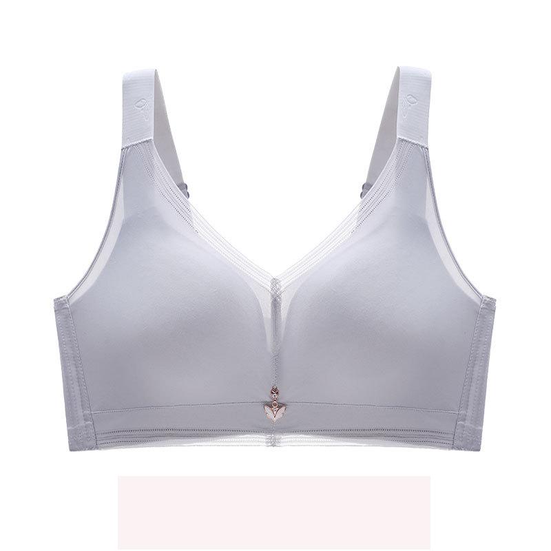Sexy Large Size Adjustable Non-marking Underwear Female Thin Section of Large Breasts On The Support Anti-slip Polymerization To Collect Breasts Bra