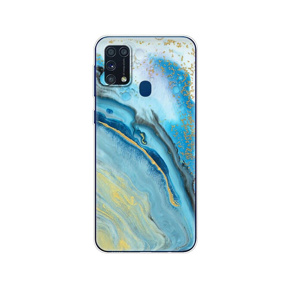 For Samsung M31 Case 6.4" Silicon Soft Tpu Cover For Samsung Galaxy M31 M 31 SM-M315FZBVSER M315 Phone Back Protective Shell