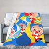 Payaso P-Plims Cartoon Music Blanket Fleece Novelty Warm Throw Blankets for Chair Covering Sofa Summer,