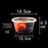 Clear Plastic Food Containers: Round or Rectangular, with Lids