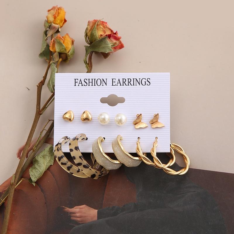 iF ME Модные серьги-кольца из смолы, подвеска в форме бабочки в форме сердца, женские аксессуары, ювелирные изделия