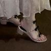 Fashion 2025 Summer Women's Sandals New Fashion Buckle Strap Dress Sandals Crystal Bow Tie Square Heel Round Toe Outdoor Shoes Female