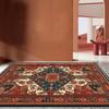 Persian Retro Rugs for Living Room Luxury Decoration Home Sofa Non-slip Foldable Carpet Bedroom Bedside Washable Plush Floor Mat