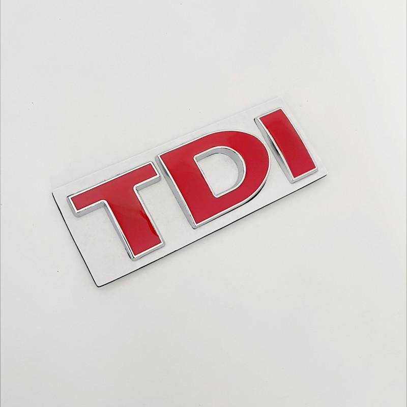 3D Металлический Логотип Значок TDI На Решетку Радиатора Автомобиля Наклейка На Крышку Багажника Для VW Golf 4 6 7 MK6 Polo Jetta Passat Аксессуары