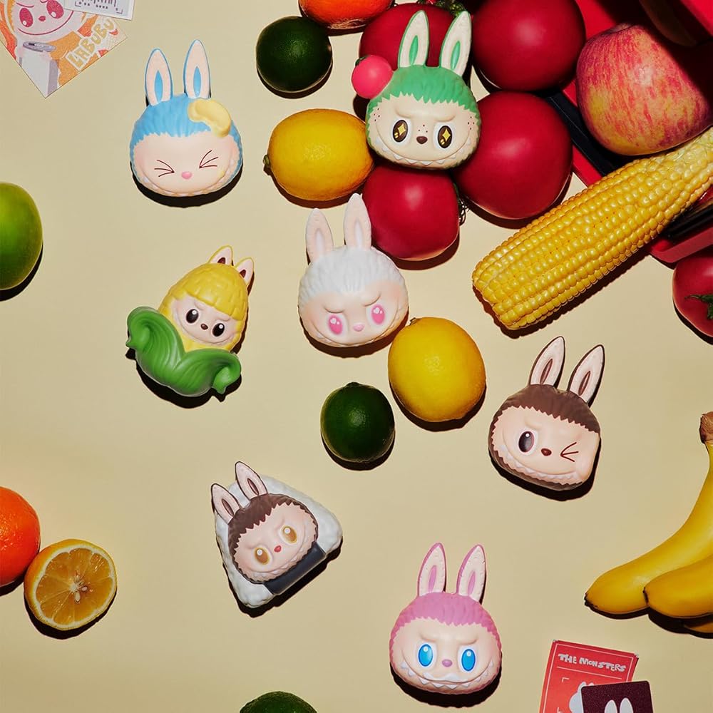 Pop Mart The Monsters Серия Wacky Mart Амулет Puni Puni 1 шт. Фигурка из ПВХ Игрушка-сюрприз в непрозрачной упаковке