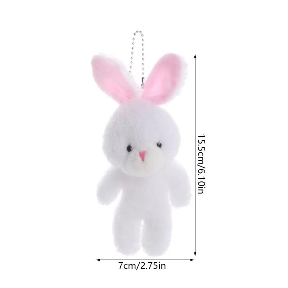 1/2Pcs Bouquet Accessories Bunny Plush Dolls Rabbit Easter Basket Fillers Bag Pendant  Kids Birthday