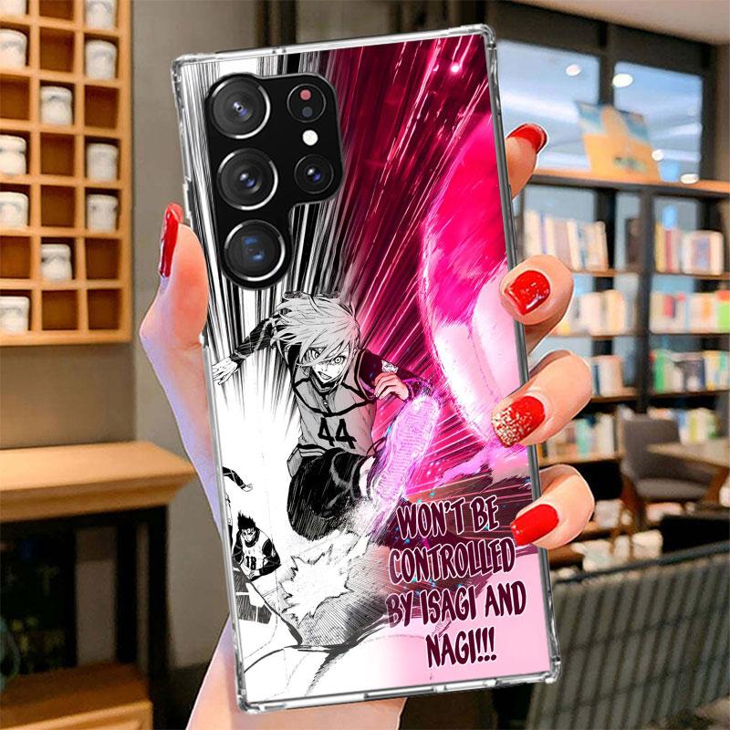 Чехол для телефона Blue Lock Football Anime для Samsung Galaxy S26 S25 Edge S24 Ultra S23 S22 Plus S21 S20 FE Мягкий чехол-накладка Galaxy S
