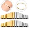 5-10pcs/lot Stainless Steel Positioning Long Tube Beads Rectangular Spacer Beads For DIY Bracelet Necklace Jewelry Wholesale