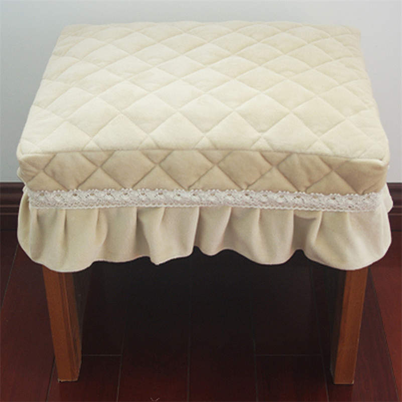 Короткий плюшевый стеганый прямоугольный чехол для сиденья стула чехол для табурета для фортепиано новый