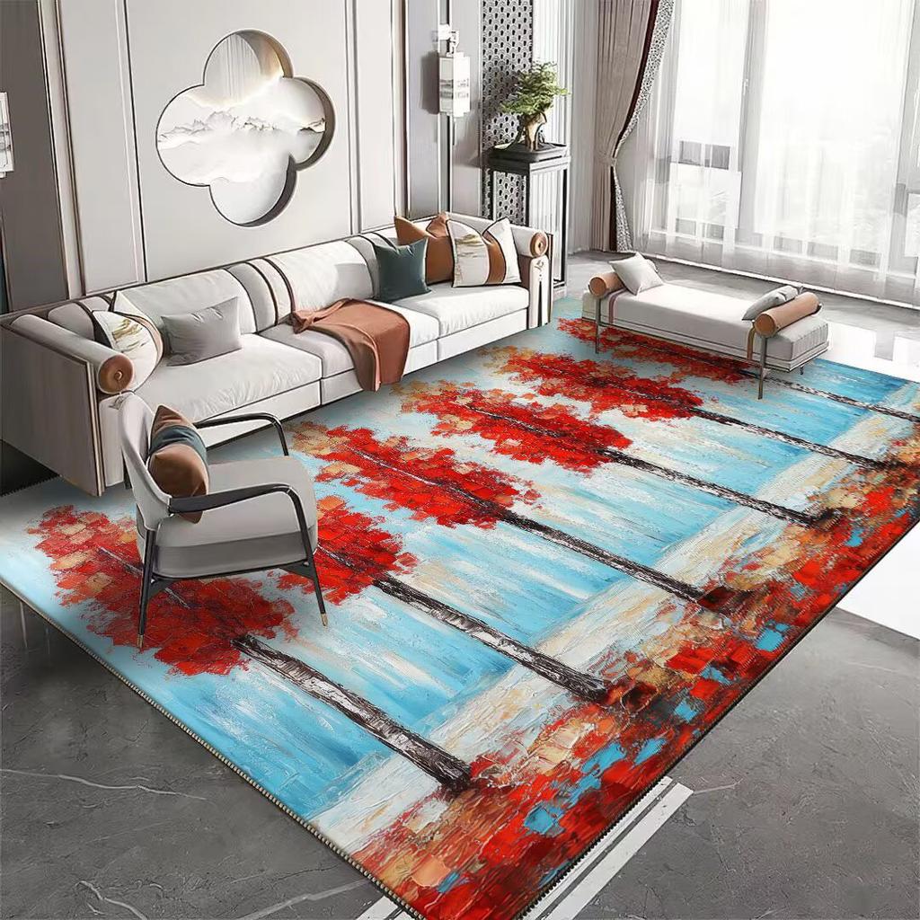 3D Natural Landscape Pattern Carpet for Living Room Non-slip Room Decoration Aesthetic Modern Lounge Rug Entrance Door Mat Rugs