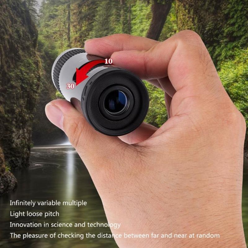 Наблюдение за дикой природой в природных заповедниках Телескоп 10-30X21 Монокуляр с зумом