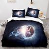 3Pcs Bedding Set Rugby American Football Printed Cozy Soft Duvet Cover King Queen Twin Size Birthday Gift For Boys Bedroom Decor