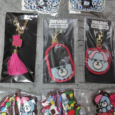 [Б/У] брелок BIGBANG KRUNK K-POP Tassel Memo Pad 9 шт.