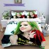 Avril Lavigne Pattern Bedding Home Decoration Birthday & Festival Gift (1 * duvet cover + 2 * pillowcase, without core)