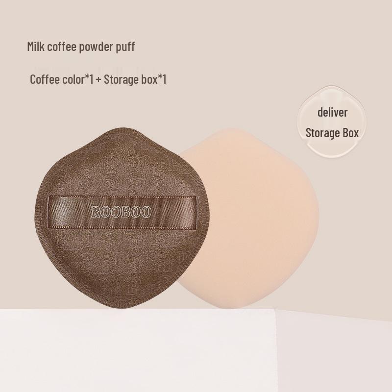 Пуховка-спонж ROOBOO Marshmallow: Двусторонний спонж в форме капли воды для влажного и сухого нанесения, для ровного нанесения тонального средства