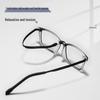 Danyang 9839XP Маленькая оправа Высокая мощность Очки для близорукости, Сверхлегкая резино-титановая мужская оправа для очков.