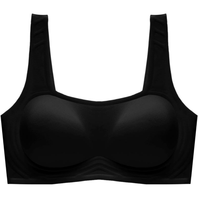 Soft support bra, seamless, light and thin, with double breasts, anti-sagging, top support bra, smooth sexy vest, bra.
