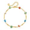Irregular Natural Stone Fresh Style 18k Gold Plated Vacation Bracelet For Women