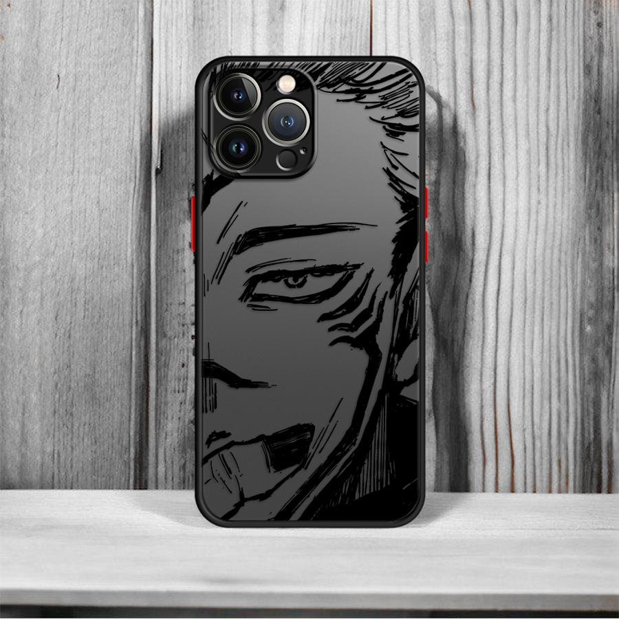 Аниме Сукуна Jujutsu Kaisen Мягкий Чехол для iPhone 11 8 7 SE XR 15 Pro MAX XS 13 Mini 11 Plus 14 12 16 16 Plus 14Pro 12Pro