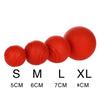 Dog Toy Rubber Ball Bite-resistant Ball Toy for Dogs Puppy Teddy Pitbull Red Color Solid Ball S-XL Pet Supplies