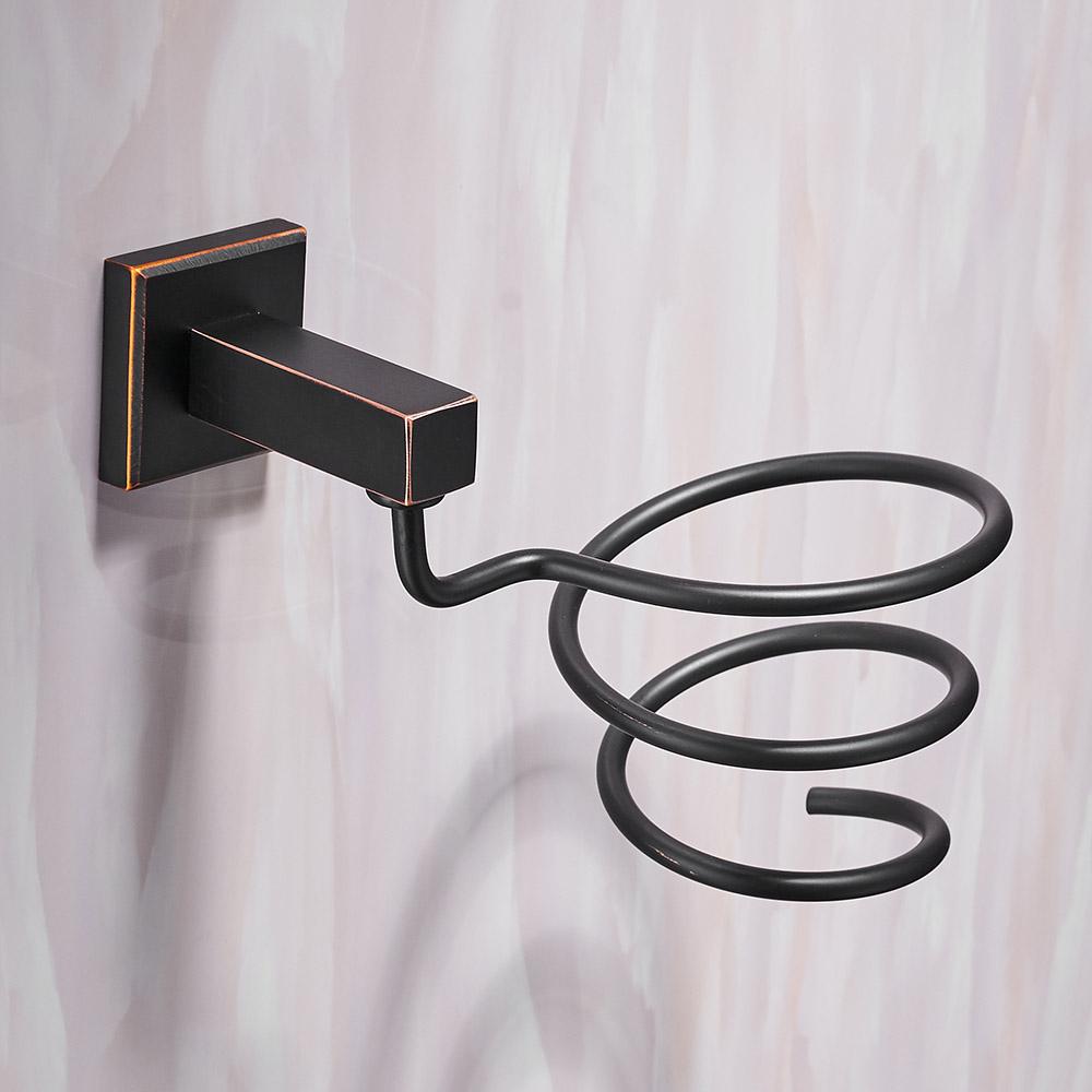 Bath Hardware Sets Black Brushed Bath Cup&Tumbler Holders Europe Toilet Brush Holder Towel Bar Paper Holders Cloth Hook WF-92500