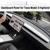 Панель приборной панели для Tesla Model 3 Highland Декоративная накладка на воздуховоды Белый интерьер Наклейка Отделка Карбон Автомобильные модификации