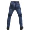 Cycling Pants For Men Motorcycle Anti Fall Rider Equipment Four Season Stretch Denim Military Green