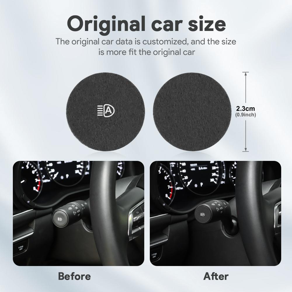 2PCS Top Suede Trim LHD RHD Sticker For Mazda 3 BP Axela CX30 CX-30 2019 2020 2021 2022 2023 2024 2025 Car Wiper Shift Lever sfqjm77