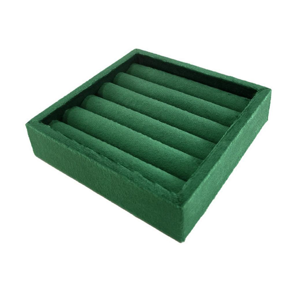 Velvets Jewelry Organizer Tray Elegant Ring and Earring Display Stand Drawer Small Accessories Storage Container