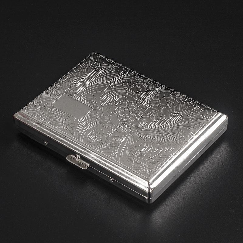 10cm Extra Long Metal Cigarette Case - Medium/King Size, Crushproof, Men's Fashion Storage Box
