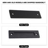 Sliding Barn Door Handle Flat Back Plate Double Sided Rectangular Black Door Pull Handle