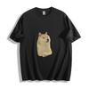 Confused Shiba Inu T-Shirt - Quirky Meme Dog Design Unisex Tee