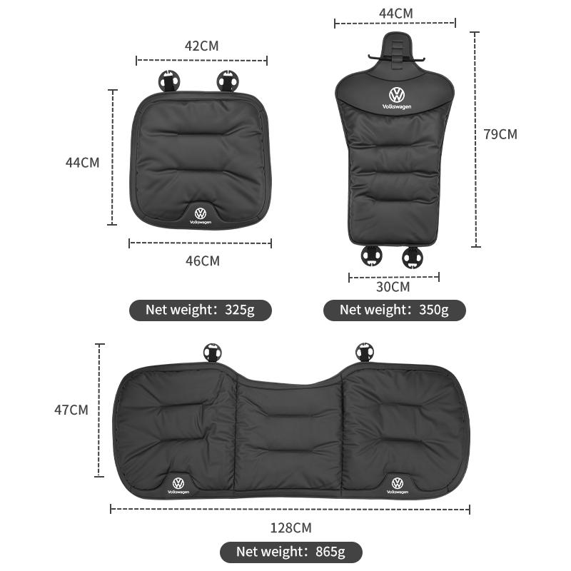 Car Seat Soft Velvet Cushion Plush Non-slip Cover Front Rear Seat Cover For Volkswagen VW Golf 4 6 7 GTI Tiguan Passat B5 B7 MK5 zf9