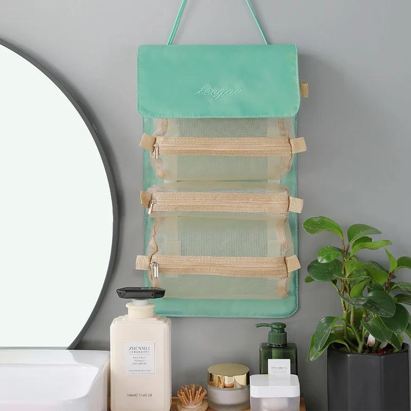 Косметички съемные 4 шт в 1 портативная косметичка дорожная складная разделяемая сумка для хранения туалетных принадлежностей органайзер косметичка новая