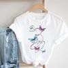 Tee Top Women Print Summer Fashion Tshirt Dandelion Butterfly Plant Clothing Casual Short Sleeve Lady Female Graphic T-shirt