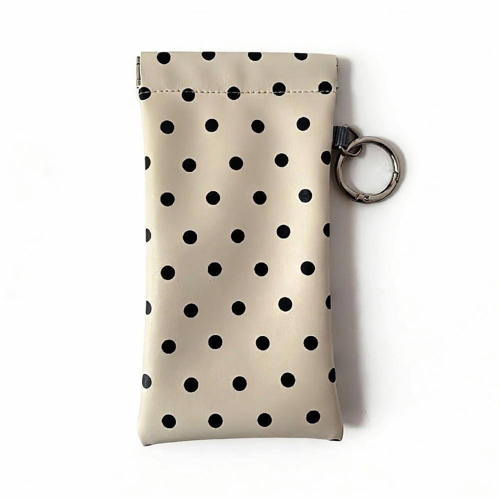 Leather Sunglasses Pouch Polka Dot Glasses Storage Bag New Eyeglass Bag  Daily Use