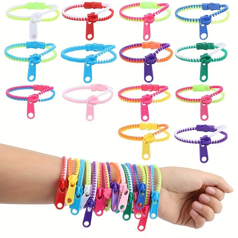 20pcs Two-Color Sensory Bracelet - Adult Colorful Plastic Decompression, Autism And Anxiety Relief, Wedding Party Small Gifts