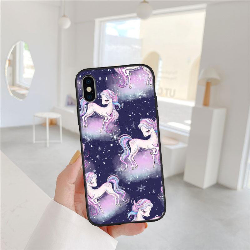 LO22 Cartoon Unicorn Soft Shell Phone Case for Samsung Galaxy Note 10 20 S23 S24 S25 Ultra FE Plus Edge Lite A02S A35 A07 A17