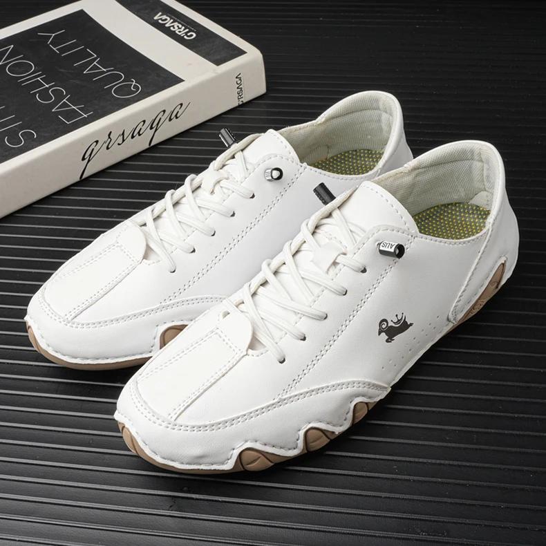 Men Original Sneaker Brand Leather Shoes Walking Soft Sole Lightweight Sneaker Casual Loafers Man 2024 Zapatos De Hombre