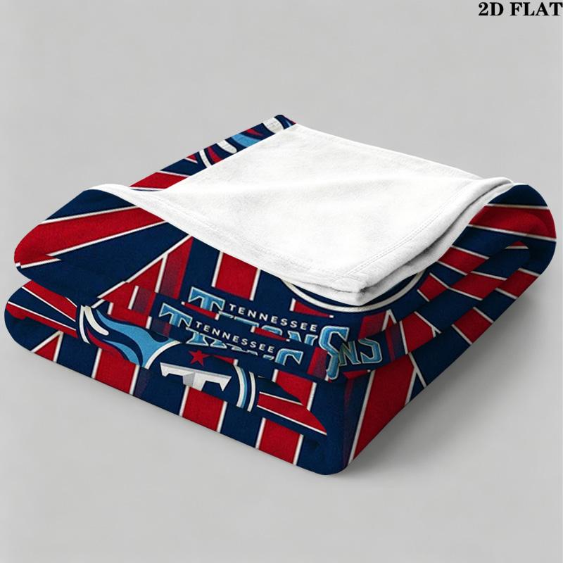 Tennessee Titans Print Flannel Blanket High Quality Warm Comfortable Cover for All Seasons Perfect for Gifts Home Decor
