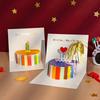 3D Изысканное Приглашение на День Рождения и Карточка Благодарности - Высококачественная Креативная Открытка