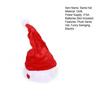 Электрическая качающаяся шапка Санты для взрослых и детей, плюшевая красная и белая, качели на Рождество