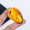 Изящная подвеска из серебра с драгоценными камнями Blacti Ambar из стерлингового серебра 925 пробы — дизайн груши ручной работы, повседневное украшение, подарок на день рождения