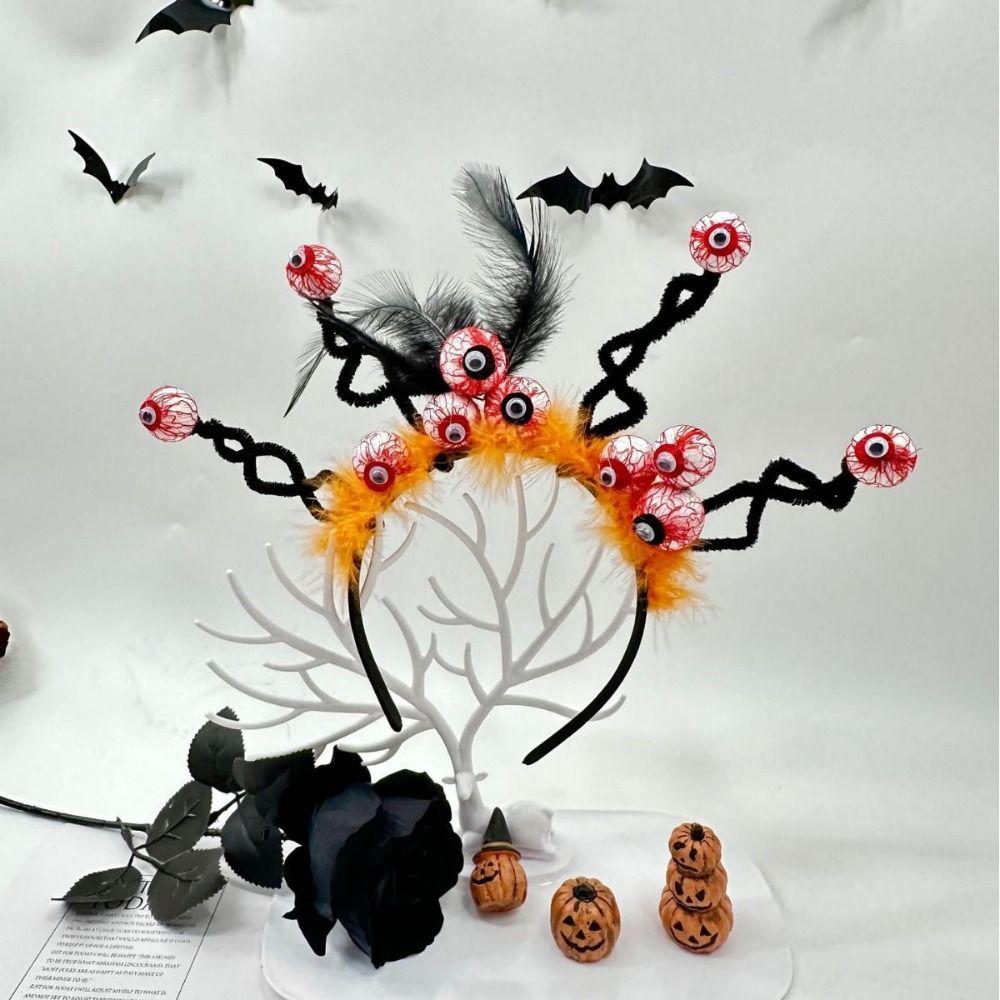 Party Decor Halloween Eyeball Headband Lightweight Horror Hair Hoop Spooky Hairband Cosplay Props
