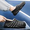 Slippers for Men Waterproof Slipper Added Cotton Platform Shoes Non-Slip Soft and Comfortable Shoe for Men Indoor Fashion New