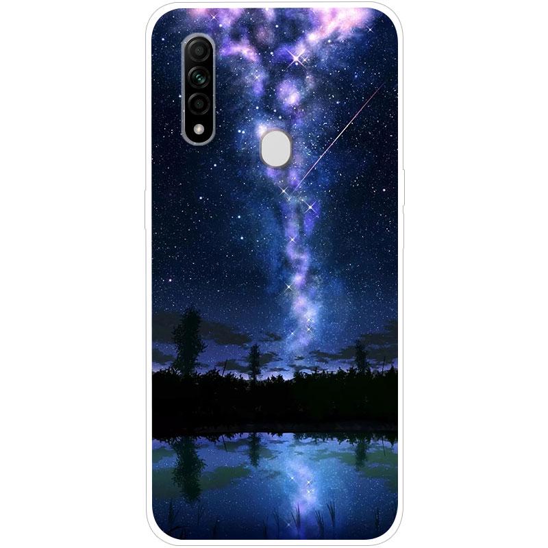 Для OPPO A31 OPPOA31 чехол Мягкая силиконовая задняя крышка чехол для телефона с рисунком Звездное небо