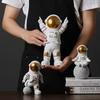 Figurines Cosmonaut Statues Miniatures Gift Spaceman Moon Sculpture Decorative Astronaut Model