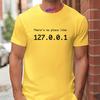 There Is No Place Like 127.0.0.1 Men's T-shirts Funny Computer Comedy Novelty IP Address Graphic Y2k Tops Programmer TShirt